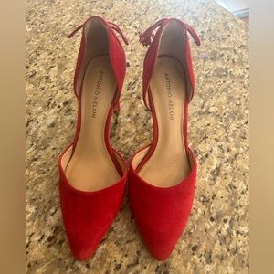 Antonio Melani red stilettos